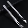 Stainless Steel Flat Mouth Eyelashes Tweezers Professional False Eyelash Aids Eyebrow Pliers Straight/Elbow Eyelash Extension