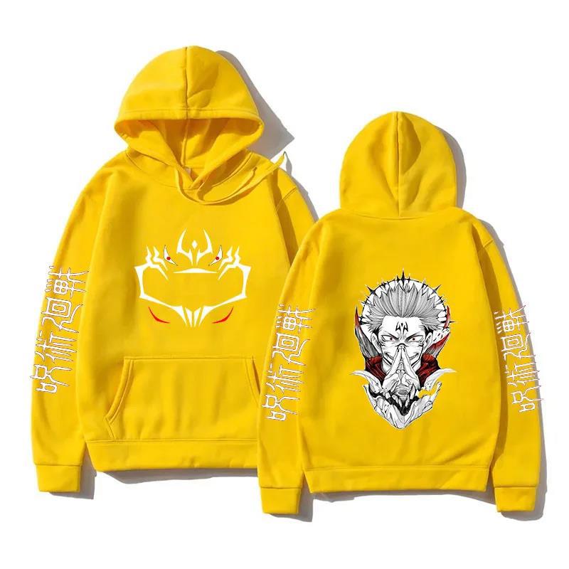 Funny Jujutsu Kaisen Long Sleeve Casual Hoodies Anime Ryomen
