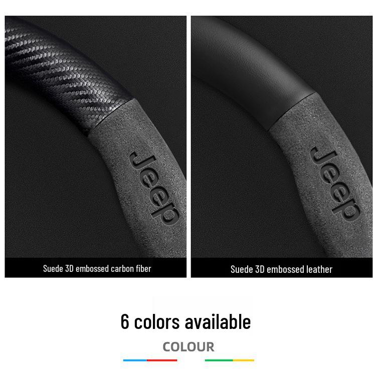 Jeep Steering Wheel Cover for Compass, Renegade, Cherokee, Wrangler, Commander, Gladiator