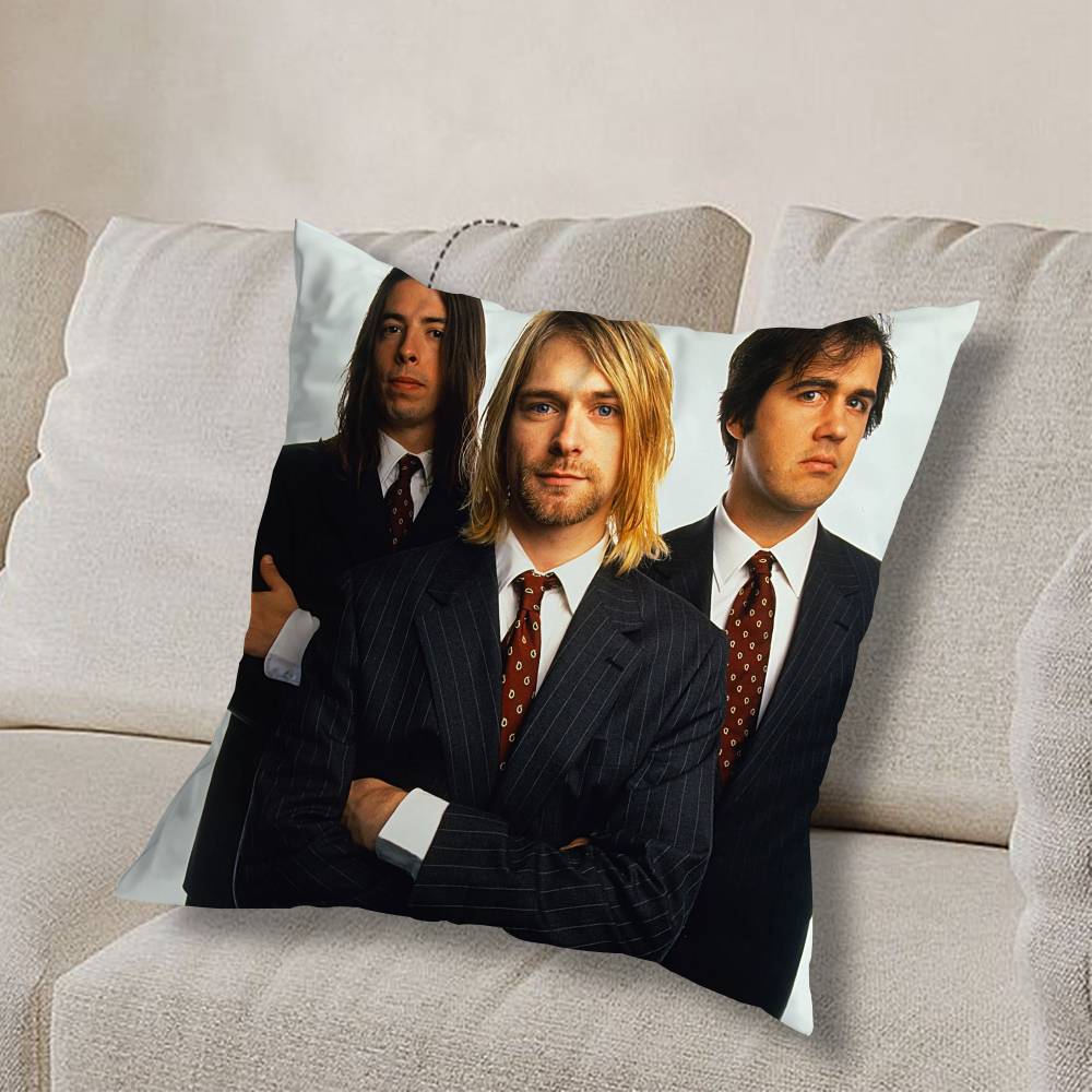 B-Band Guns N Roses Catchy Pillow Case Sofa Living Room Bedroom Headboard Backrest Cushion Square Cushion Nap Time