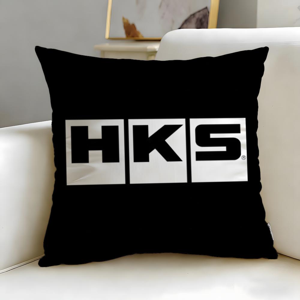 classic brand HKS Cushion Cover Soft  EasyWash Pillow Case  Versatile for Couch Bed Travel and Office