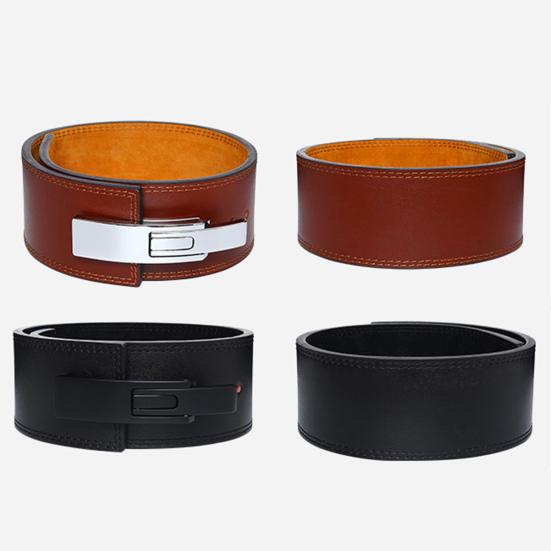 Sports Waist Belt Adjustable Thick Cowhide Bodybuilding Solid Color Protect Waist Powerlifting Barbell