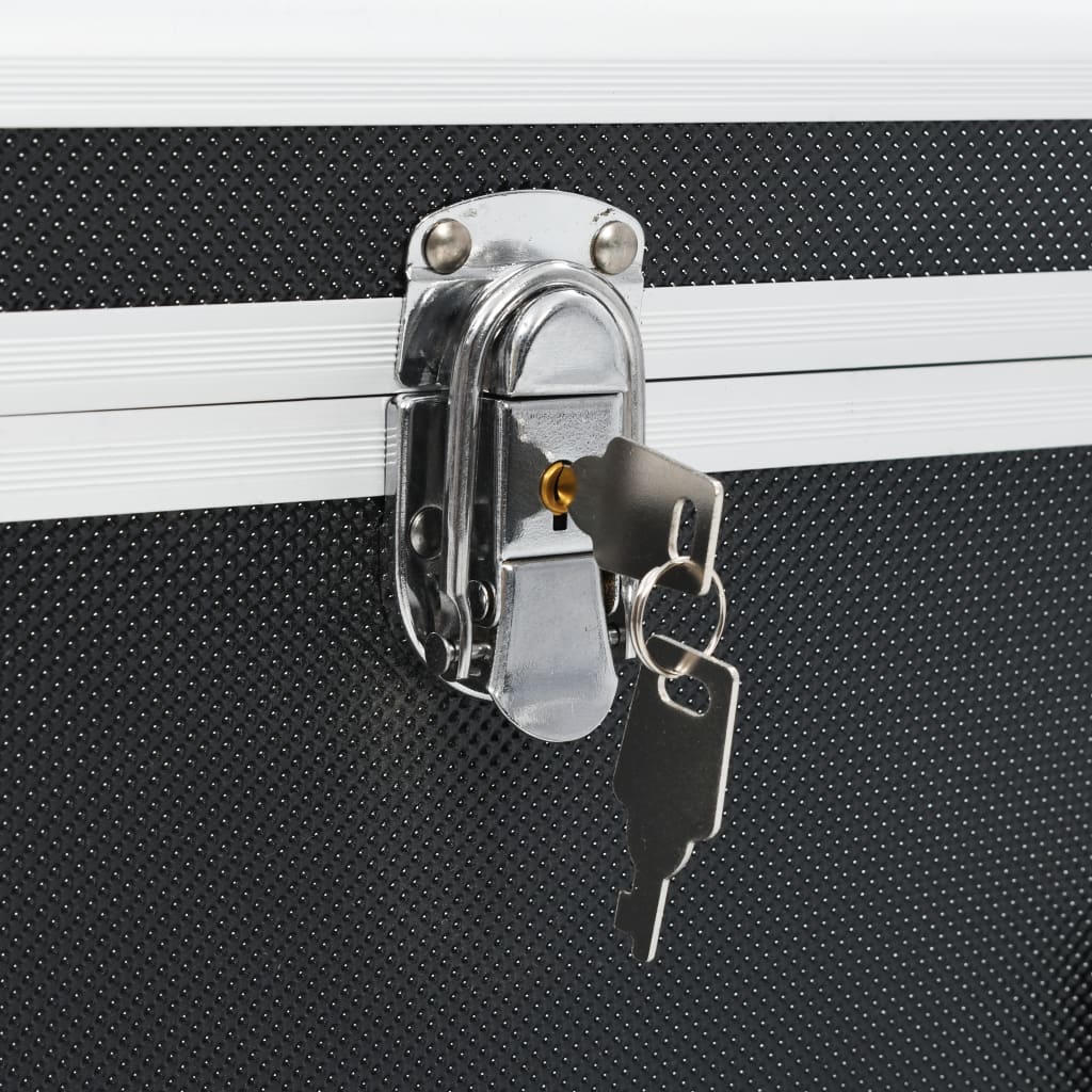 Storage Case Set 2 pcs Black Aluminum