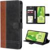 Case for Samsung Galaxy A13 5g Flip Case Flap Synthetic Leather Brown-black Two-tone