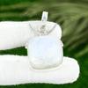Natural Rainbow Moonstone Daughter Bezel Artisan Boho Pendant Jewelry 925 Silver