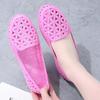 Buy One and Get One Free Summer PVC Hole Shoes Breathable Hollow Women's Shoes Soft-soled Mother Shoes Flat-soled Bag Head Beach Shoes