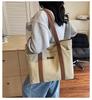 2025 Large Capacity Canvas Travel Handbag - Versatile Single Shoulder Bag for Commute, Casual Shopping, and Fashion.