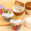 Baking Mold Cake Bottom Tray 100 Pack Cake Paper Tray Colorful Printed Mafen Cup Cake Paper Cup