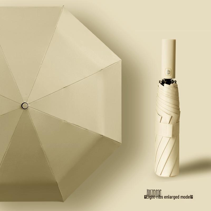 Large Women's Automatic Umbrella: UV Protection, Sunshade, Sturdy, Foldable, Suitable for Sun and Rain