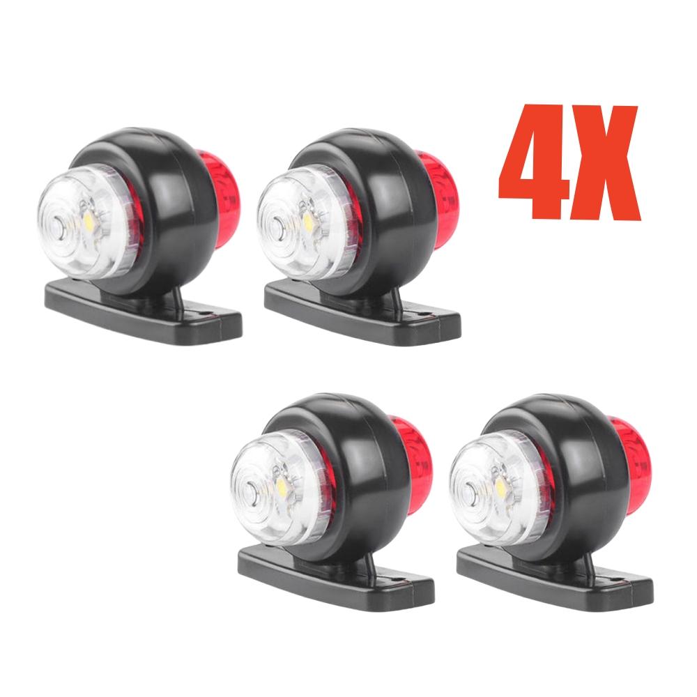 4PCS Side Marker Lights Outline Lamp Car Truck Trailer Van 12V-24V Outline Marker LED Side Marker Truck Trailer Lights