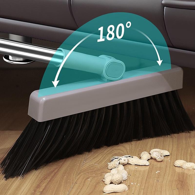 Effortless Home Cleaning with 3 in 1 Design Long Handled Floor Brush and Dustpan Set for All Surfaces