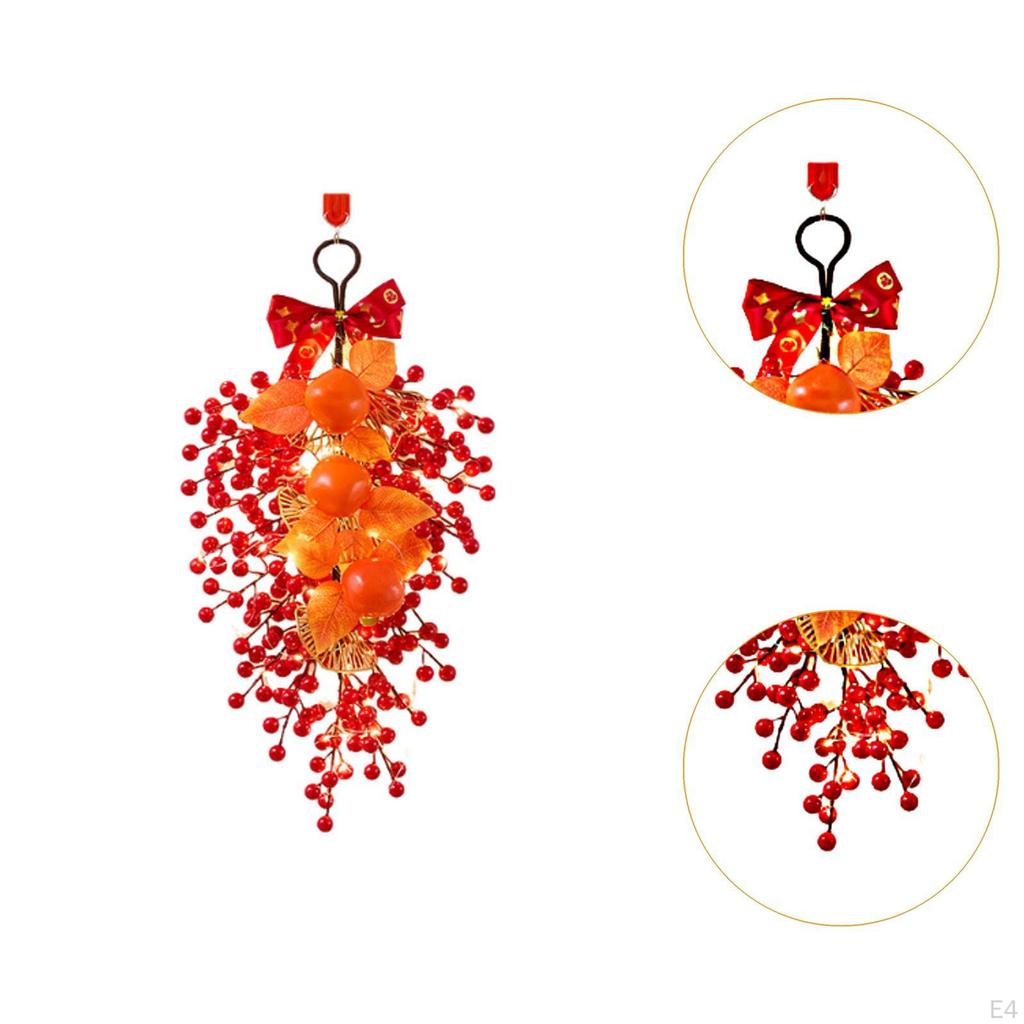 Chinesischer Jahreskranz Girlande Stilvoller Swag Frühlingsfest Türschmuck für Feiertag