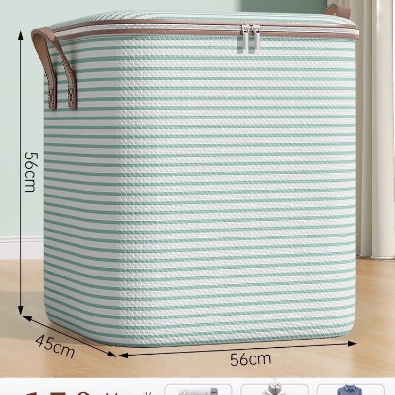 Houndstooth Large Capacity Waterproof Storage Bag - Moisture-proof Non-woven Fabric Organizer for Clothes 
