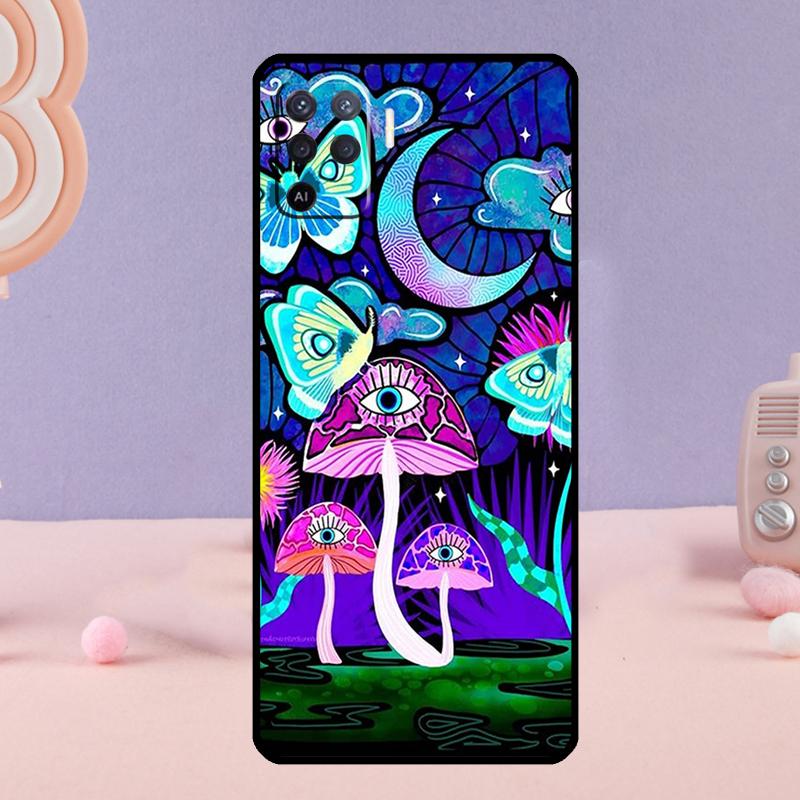 Bunte Psychedelische Kunst Handyhülle Für Oppo A80 A60 A40 A94 A54 A98 A78 A18 A38 A58 A16 A76 A96 A17 A77 A74 A57S A15