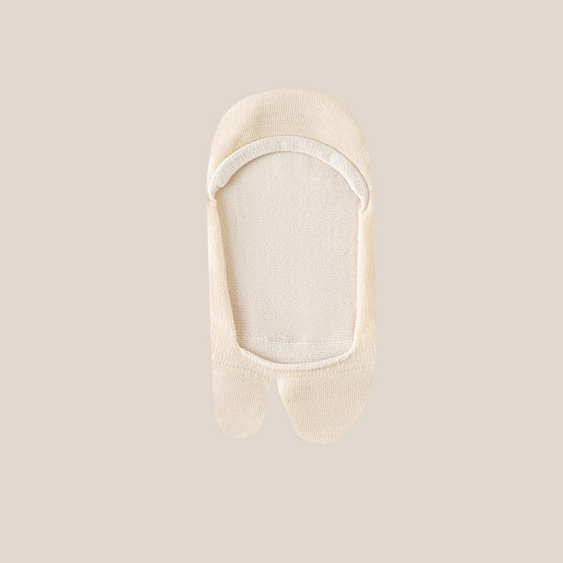Meisjes Comfortabele Katoenen Onzichtbare Tabi Sokken Dunne Lage Cut Antislip Twee Teen Sokken 3 Paren Kousen Elastisch Aparte Teen Loafer Sok