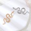 New Fashion Trend Animal Vintage Metal Snake Brooch Unique Design Temperament Gold Color Snake Brooch Pins Gifts Collar Accessories Badge