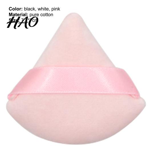 Soft Triangle Shape Powder Puff Washable Mini Cosmetics Reusable Cotton Face Lightweight Makeup Tools
