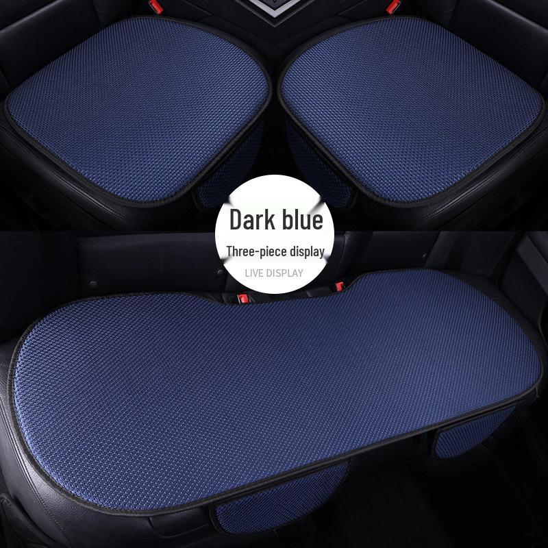 Four Seasons Ice Silk Car Seat Cushion Set - Single & Rear Three-Piece Cooling Mat