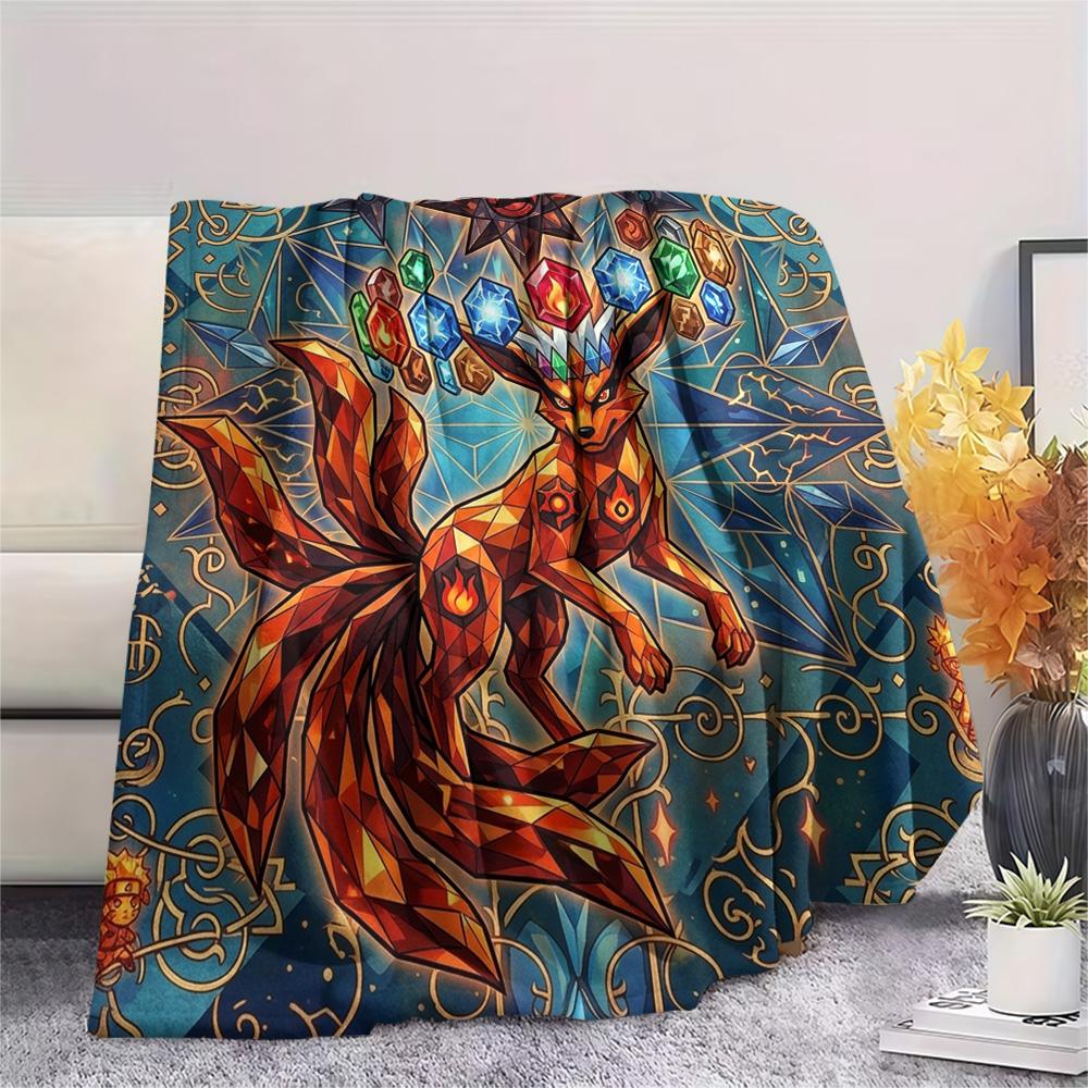 Naruto Print Flannel Blanket, Ultra Soft High Quality All Seasons Warm Throw, Home Decor Cozy Blanket, Perfect Christmas Gift