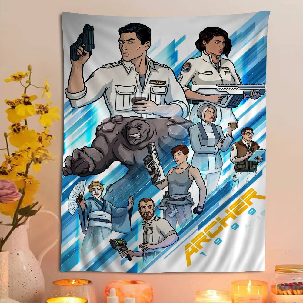 TV A-Archer Chart Tapestry For Living Room Home Dorm Decor Art Home Decor