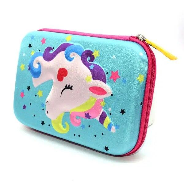 Kawaii Unicorn Pens Flamingo Pencil Case Pencil Case Creative Pencil Bag Girl Learning Supplies Stationery  Toy Storage
