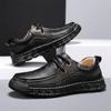 Fashion Fashion Men Sneakers handmade sewing Casual Shoes leather Lace-Up Men Shoes Walking Sneakers men moccasins Zapatillas Hombre