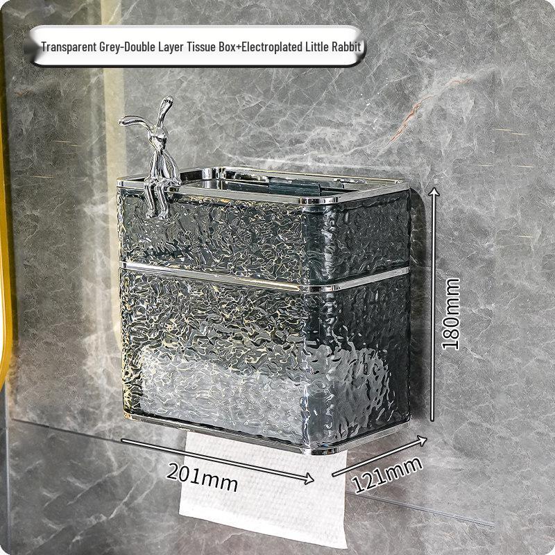 Wall-Mounted No-Punch Tissue and Towel Dispenser
