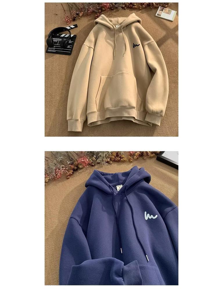 Men's Heavyweight Loose Fit Hoodie - Autumn/Winter 2024 American Style Sweatshirt Jacket, 250g