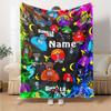 Customiz Name Personality Gorilla Tag Blanket Soft &Warm Sofa Office Bed Travel Lunch Break Blanket, Gift Suitable All Seasons