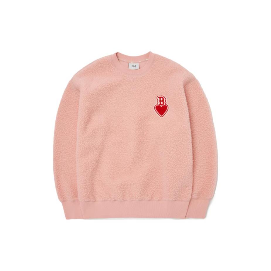 MLB Sweatshirts Unisex Pink Crew Neck Moderate Regular 3AMTH0426-43COL L