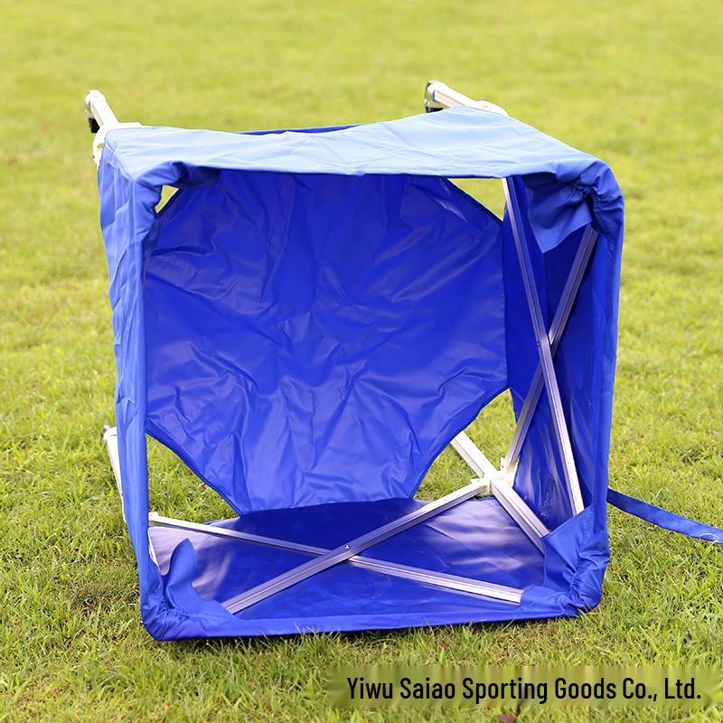 Portable Folding Ball Cart for Basketball, Football, and Volleyball Storage