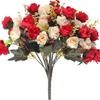 Artificial Flowers Silk Fake Plants UV Resistant Home In/Outdoor Garden Decor