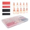 A03F-120Pcs Copper Wire Terminal Connectors, AWG 2 4 6 8 10 12 Ring Lug Kit With 60Pcs Heat Shrink 60Pcs Battery Cable Lugs