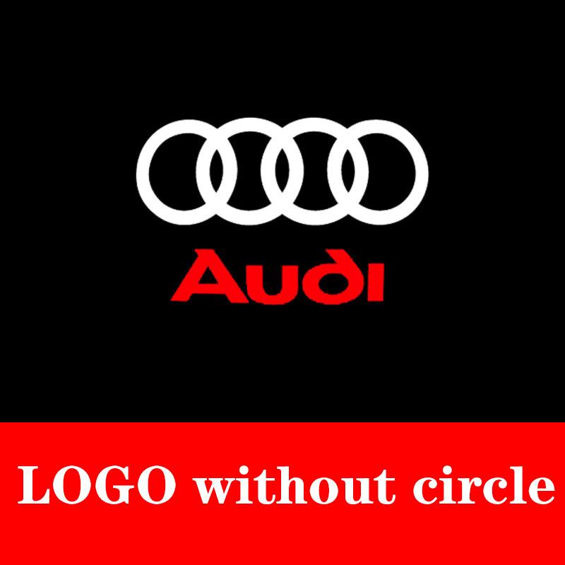 For Audi C5 2Pcs Led Car Door Welcome Light Hd Projector Laser Logo Lamps for Audi A3 A4 A6 A5 Q5 A1 Q7 Q6 Q3 Q2 Q8 A7 A8 Tt S1 S5 Rs3 Rs4