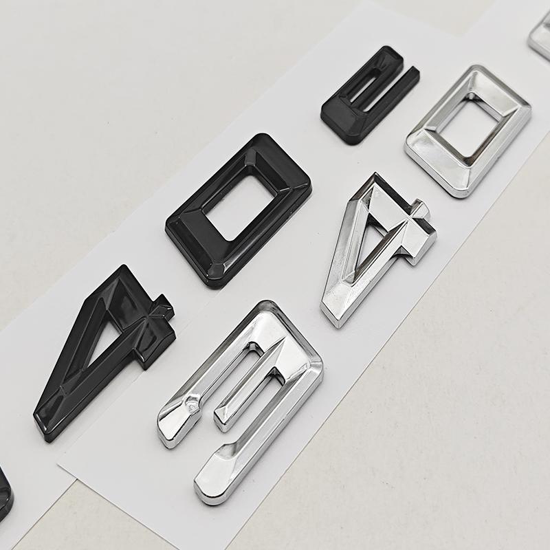 NOWA 3D ABS Chromowana Czarna Naklejka na Samochód Logo 340e Tylna Klapa Naklejki z Logo do BMW 340e G20 G21 Akcesoria do Oznaczeń Tylnych Samochodu