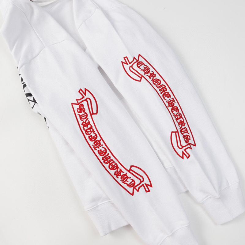 836 CHROME HEARTS 2025 Herbst und Winter Neues Übergrößen-Kapuzensweatshirt im klassischen Stil mit Logo, für Paare geeignet