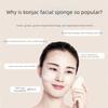 Neuer Walnusskern Make-up Konjac Schwamm Weicher Peeling Reinigungs-Konjac-Schwamm Wiederverwendbar Waschbar Gesichtsreinigung Schwamm für Frauen