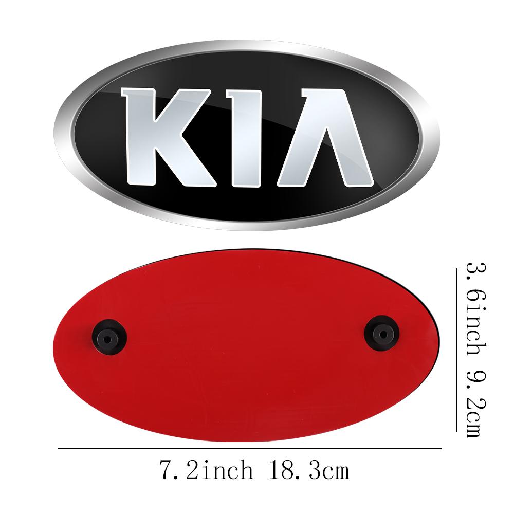 1 Stück Auto Frontklappe Emblem Heckklappe Abzeichen Aufkleber für Kia Rio Picanto Sportage Niro Morning Ceed Optima Seltos Sorento Cerato