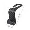 4PCS Car Hidden Seat Hook Multi-Purpose Carbon Fiber Texture Car Seat Back Creative Multi-function On-Board Hooks