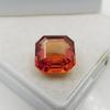 10.80 Ct Square Shape CERTIFIED Natural Orange Sapphire Necklaces Loose Gemstone p-57-sa