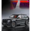 1/24 Rolls Royce Cullinan SUV Alloy Diecast Model Metal Vehicle Ornament Front Wheel Steering Pull Back Toy Trendy Gift for Boys