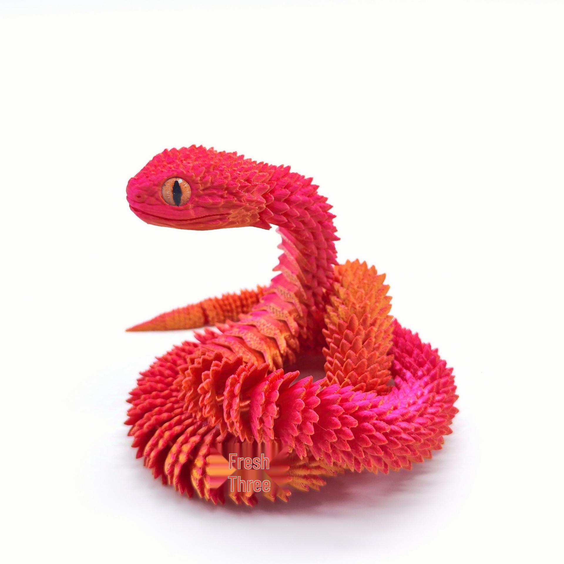 3D Printed Viper Creative Handicraft Ornament Gift 30 cm
