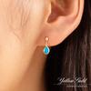 Barzaz Turquoise December 18k Yellow 18K Yellow Earrings, Birthstone, Gold, Gold, Women's