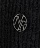 NOIRER FOR WOMAN Square Halter Neck Layered Knit (Black)