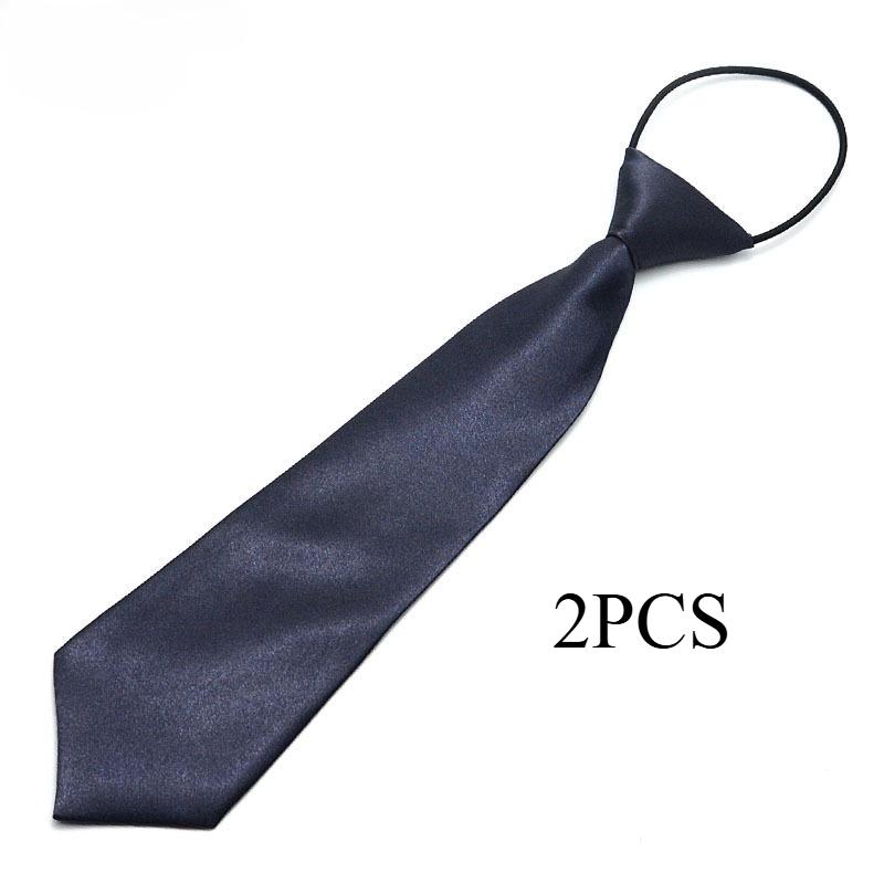 Children's Team Performance Convenient Tie Korean Version Solid Color Baby Casual Lazy Rubber Band Tie