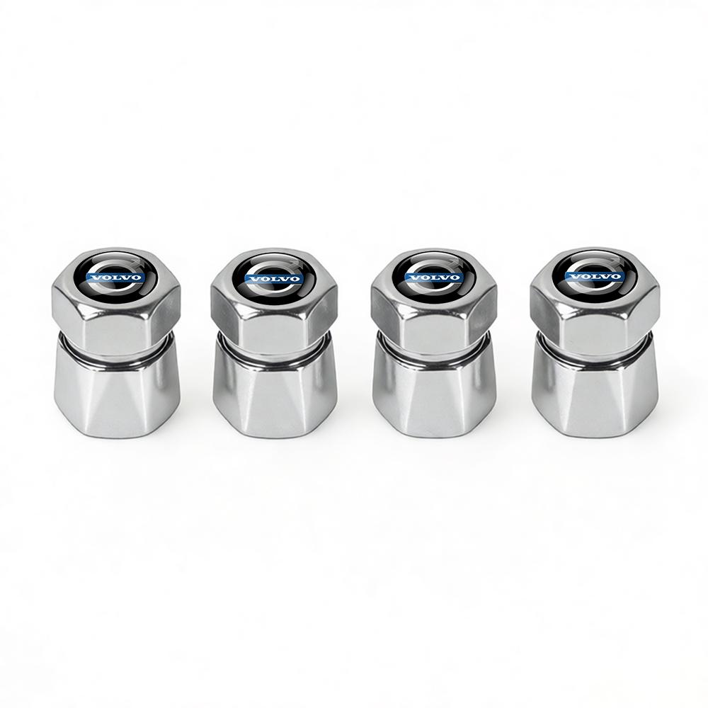 

4Pc Metal Alloy Wheel Tire Air Valve Dust Caps Rim Accessories for Volvo Rdesign XC90 S60 XC60 V70 S80 S40 V50 V40 V60 XC70 XC90