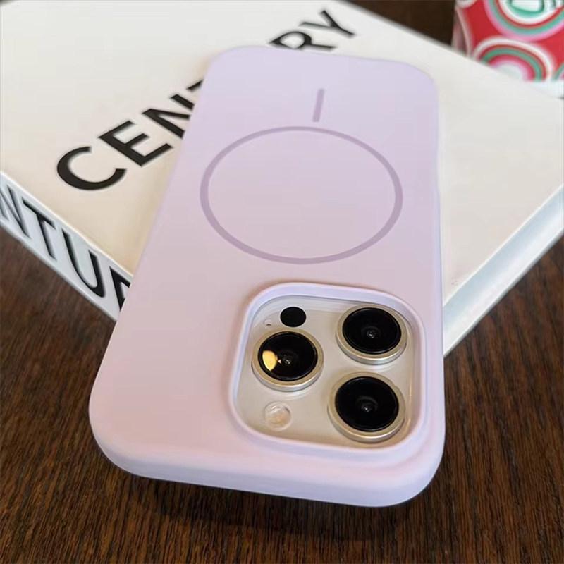 Luxury Liquid Silicone For Magsafe Case For iPhone 16 15 14 13 12 Pro Max Plus Magnetic Wireless Charging Soft Cover