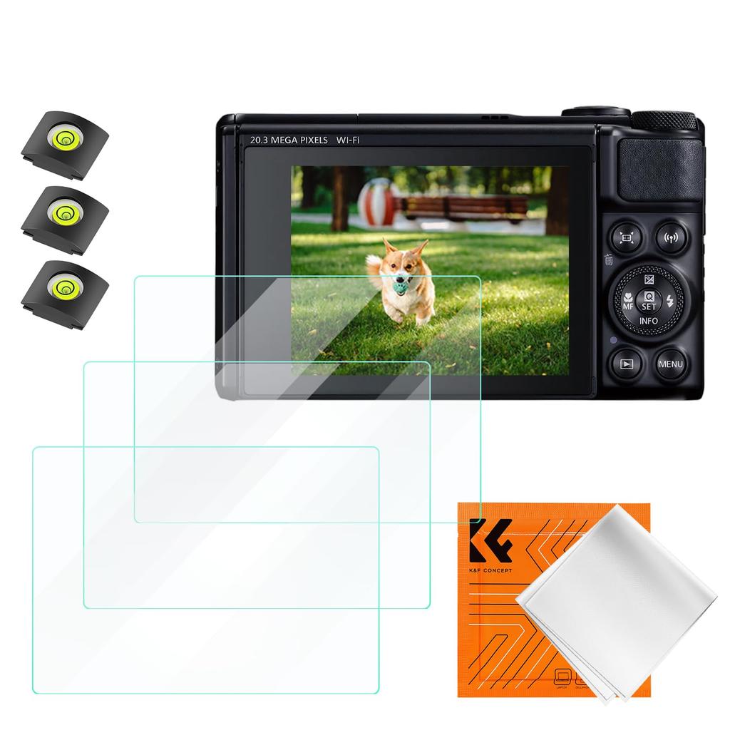 Concept Compatible Screen Protector for Canon 9H Tempered Impact Automatic High Camera Protector K&F SX740, Glass, Resistant, Adhesive, Transparency,