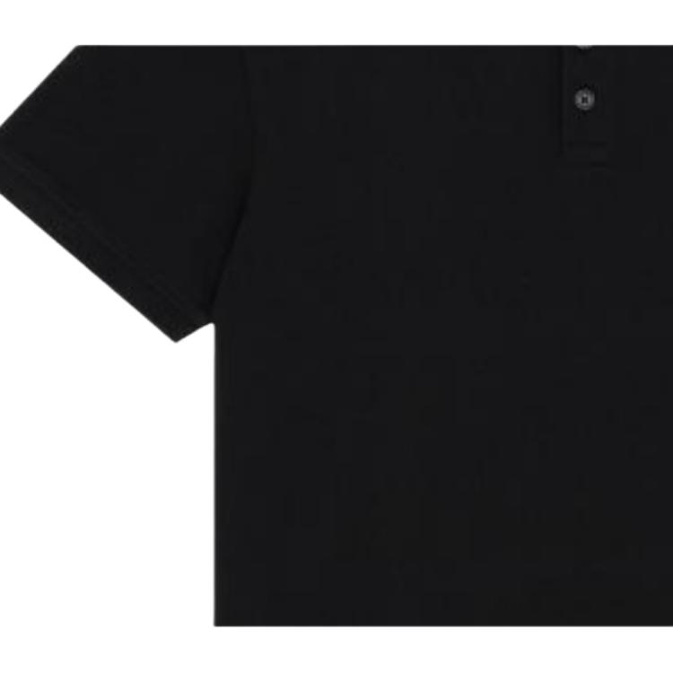 Levis Solid Color Short Sleeve Polo Shirt Unisex tops Black A0229-0005