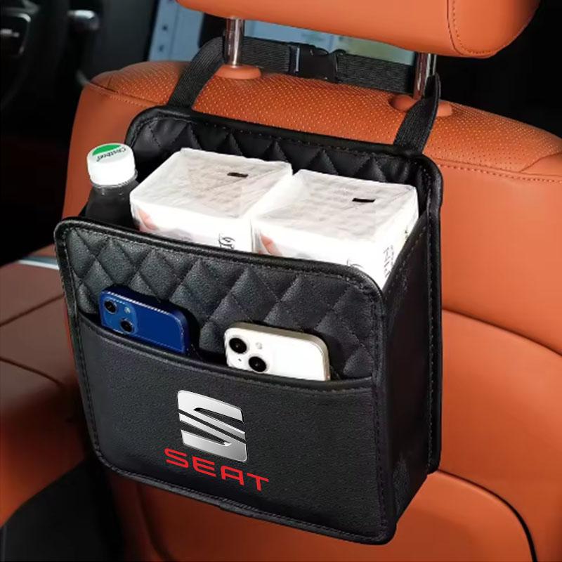 sdbn7 Car Back Seat Organizer Bag Foldable Storage Bag Carry Bag For Seat Leon Ibiza Alhambra Exeo Altea Arona Mii IBL Car Accessories